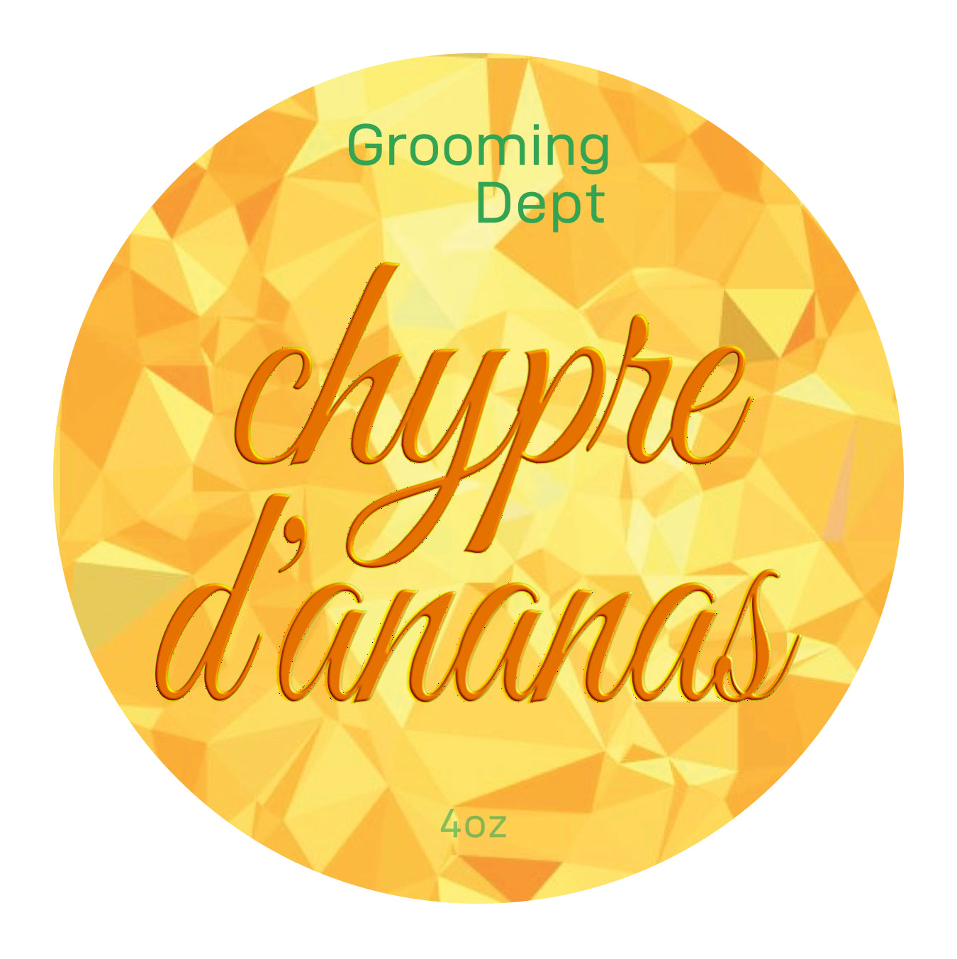 Grooming Dept Kairos Tallow Shaving Soap - Chypre D'Ananas